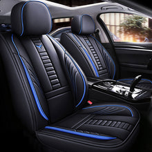 Load image into Gallery viewer, Full Coverage Black Leather Car Seat Cover Mechanical Standard Style, Automotive Vehicle Cushion Universal Fit