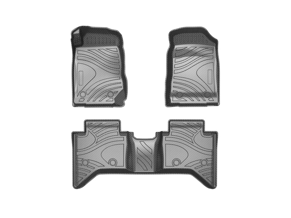 2012-2019 Chevrolet Colorado TPV Floor Mats, Left-Hand Drive, Vehicle-Specific All-Weather Interior Liners