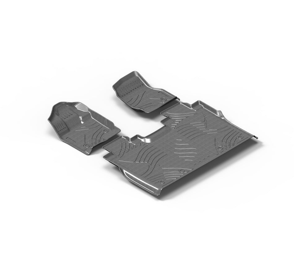 2015-2024 Ford F-150 TPV Floor Mats, 4-Door Extended Version, Vehicle-Specific All-Weather Interior Liners