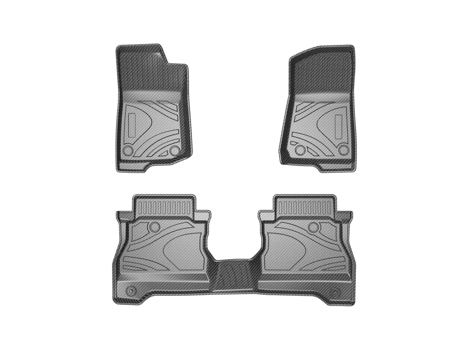 2019-2020 Jeep Gladiator TPV Floor Mats, Left-Hand Drive, Vehicle-Specific All-Weather Interior Liners