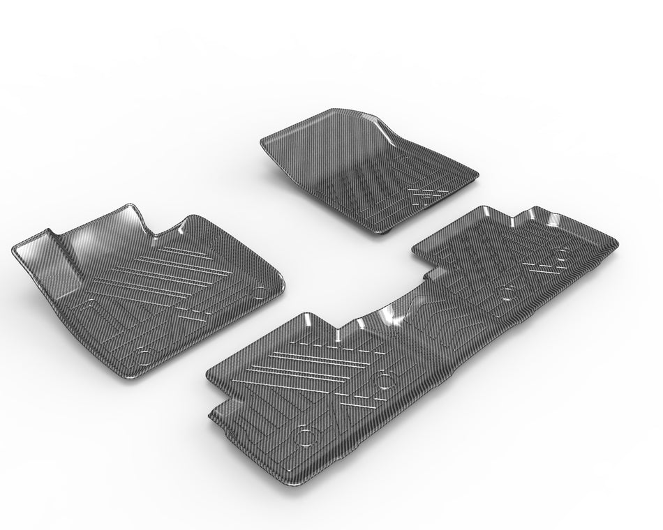 2019-2020 Hyundai Santa Fe TPV Floor Mats, 5-Seat Left-Hand Drive, Vehicle-Specific All-Weather Interior Liners