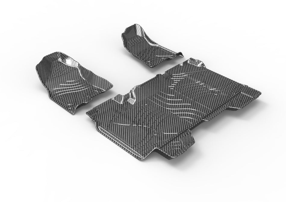 1500 Dodge Ram TPV Floor Mats, 2019-2024 4-Door Without Under-Seat Storage Left-Hand Drive, Vehicle-Specific All-Weather Interior Liners