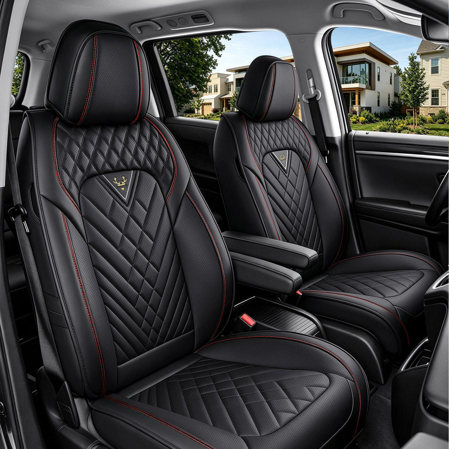 Honda Odyssey Seat Covers, Beige/Brown, 7-Seat Standard Set, Vehicle-Specific Interior Protection