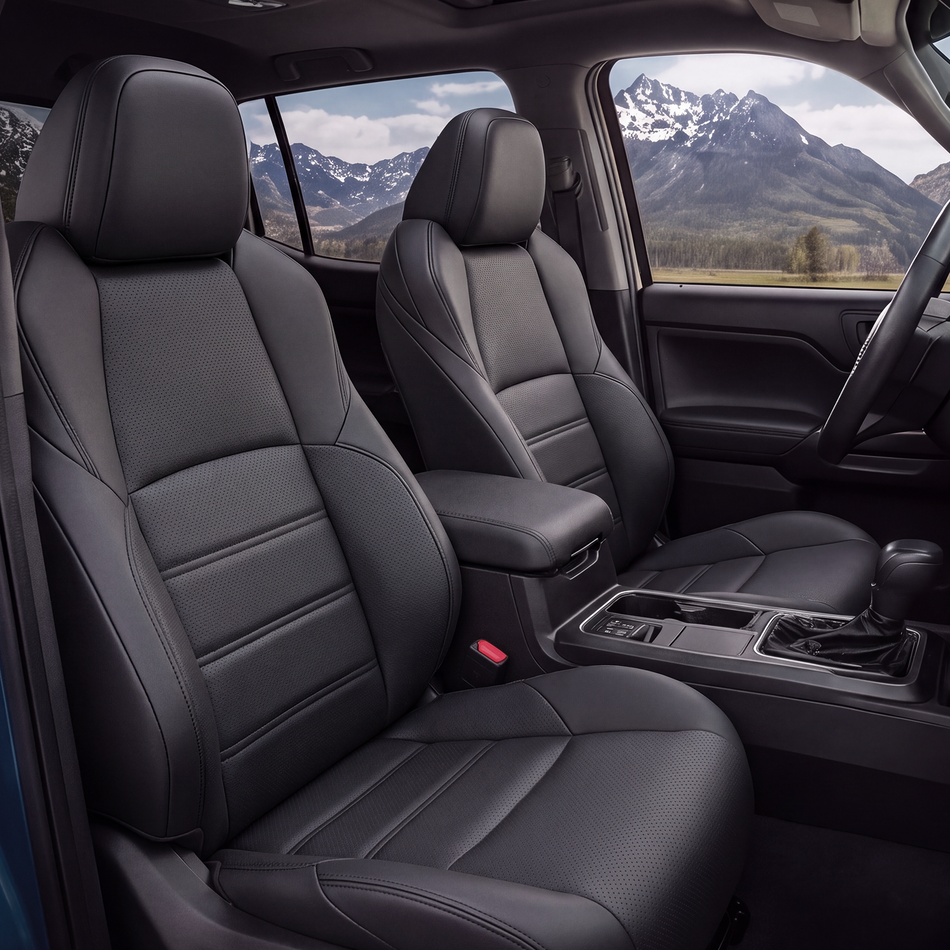 2005-2015 Toyota tacoma Seat Covers, Black, 5-Seat Set, Vehicle-Specific Interior Protection