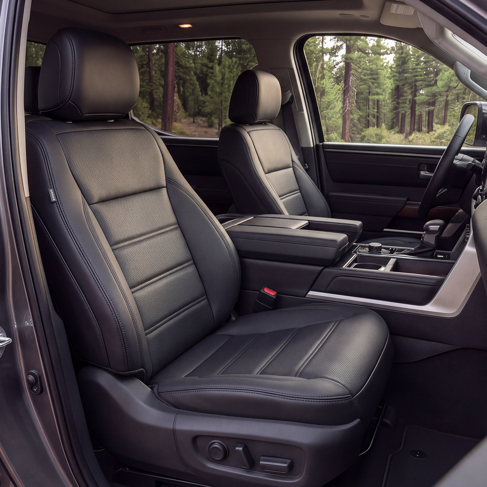 2015-2020 Ford F-150 Seat Covers, Black, 5-Seat Set, Vehicle-Specific Interior Protection