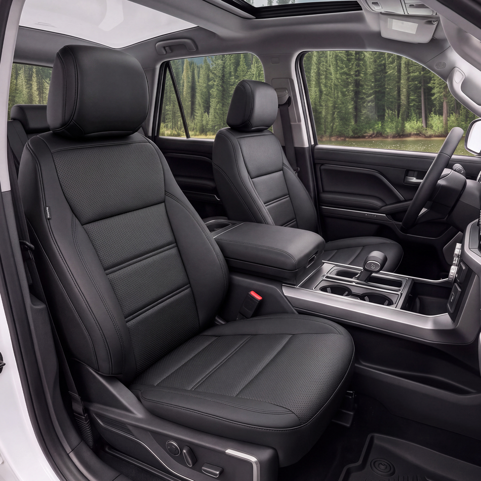 2010-2014 Ford F-150 Seat Covers, Black, 5-Seat Set, Vehicle-Specific Interior Protection