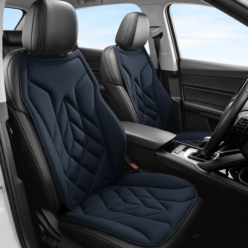 Blue Seaweed Fiber Car Seat Cushions, 5-Seat Standard Set, Universal Fit Interior Comfort Pads