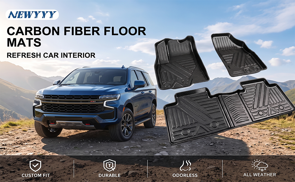 Heavy‑Duty Waterproof Car Floor Mats, All‑Weather Anti‑Slip Auto Floor Liners for SUV Sedan Truck