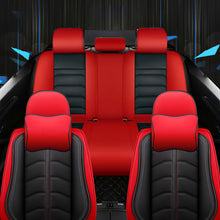 Load image into Gallery viewer, Full Coverage Black Leather Car Seat Cover Light Luxury Style, Automotive Vehicle Cushion Universal Fit