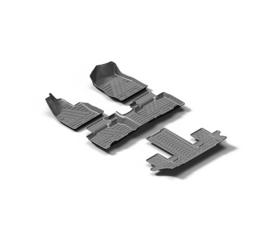 2022-2025 Ford Explorer TPV Floor Mats, 6-Seat, Vehicle-Specific All-Weather Interior Liners