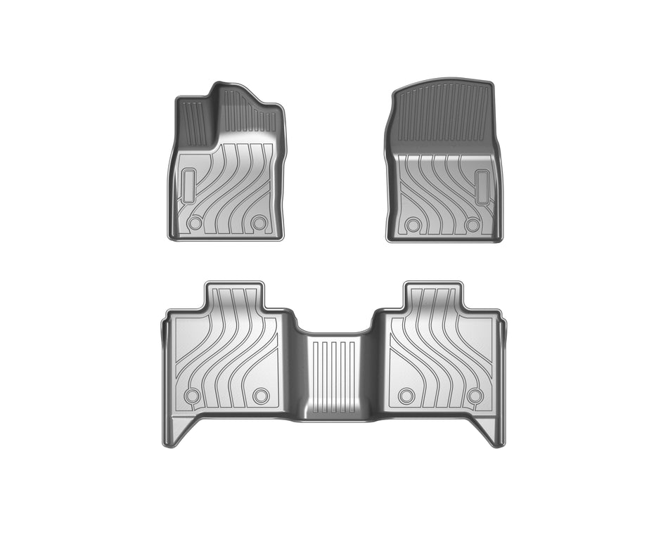 2022-2025 Toyota Tundra TPV Floor Mats, 4-Door Left-Hand Drive, Vehicle-Specific All-Weather Interior Liners