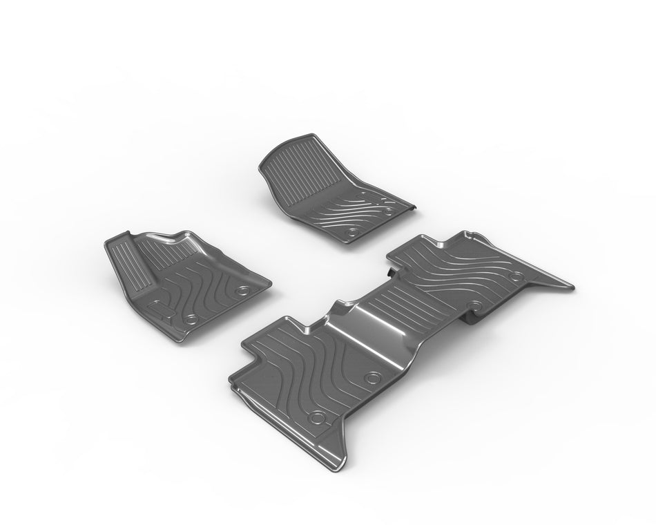 2022-2025 Toyota Tundra TPV Floor Mats, 4-Door Left-Hand Drive, Vehicle-Specific All-Weather Interior Liners