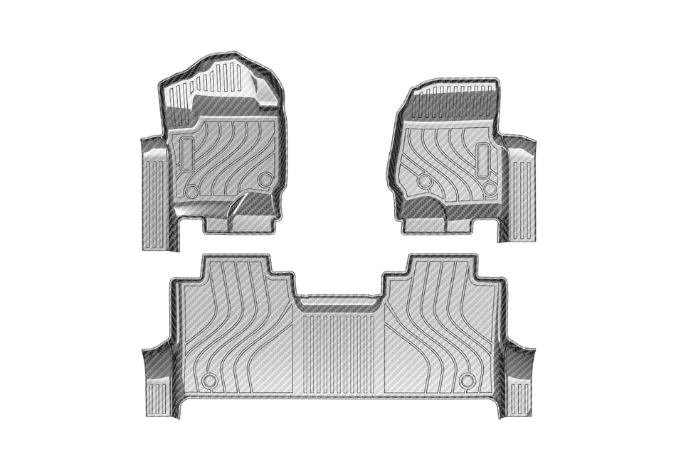 2022 Ford F-250 TPV Floor Mats, With Sill Coverage, Vehicle-Specific All-Weather Interior Liners
