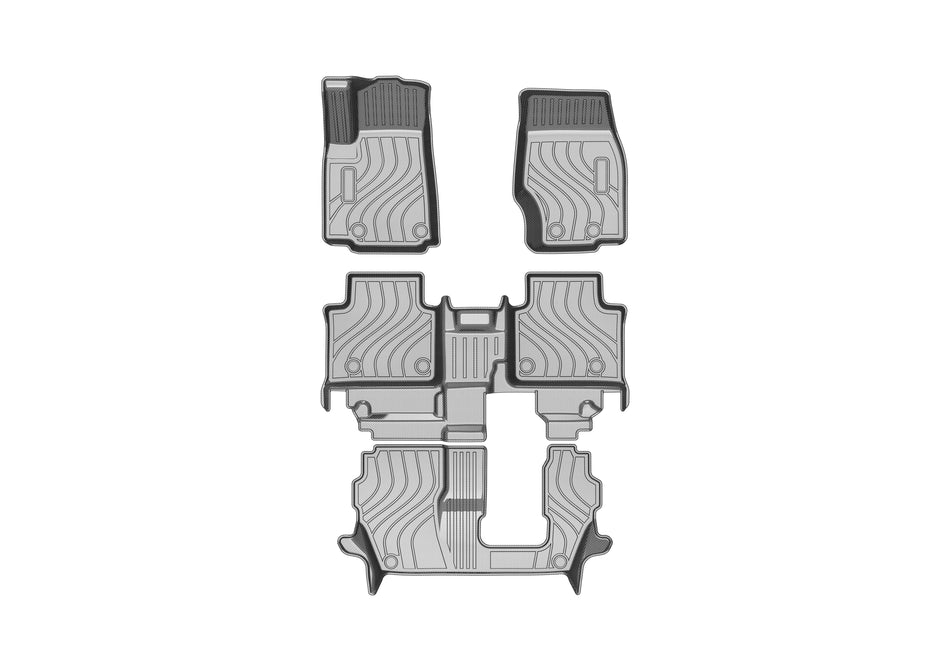 2023-2024 Jeep Grand Cherokee L TPV Floor Mats, 7-Seat, Vehicle-Specific All-Weather Interior Liners