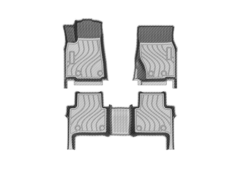 2023-2025 Jeep Grand Cherokee TPV Floor Mats, 5-Seat Without Sill Coverage, Vehicle-Specific All-Weather Interior Liners
