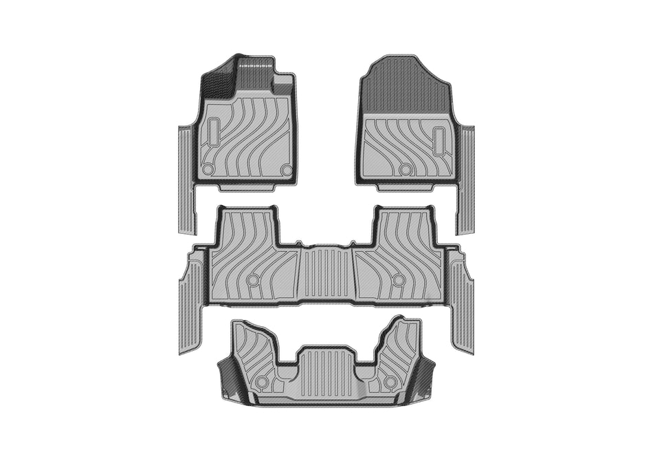 2025 Honda Pilot TPV Floor Mats, 7-Seat With Sill Coverage, Vehicle-Specific All-Weather Interior Liners