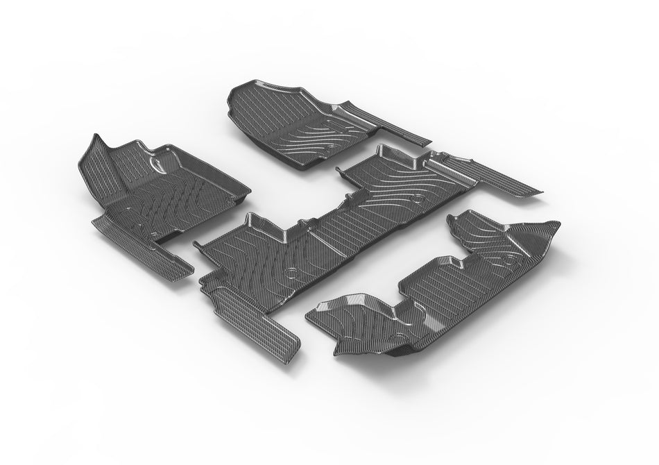 2025 Honda Pilot TPV Floor Mats, 7-Seat With Sill Coverage, Vehicle-Specific All-Weather Interior Liners