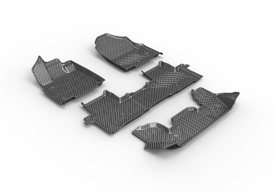 2025 Honda Pilot TPV Floor Mats, 7-Seat Without Sill Coverage, Vehicle-Specific All-Weather Interior Liners