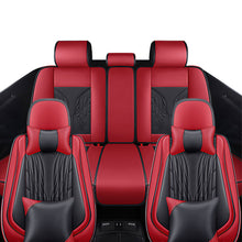 Load image into Gallery viewer, Full Coverage Black Leather Car Seat Cover Mechanical Luxury Style, Automotive Vehicle Cushion Universal Fit