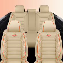 Load image into Gallery viewer, Full Coverage Black Leather Car Seat Cover Sports’ Standard Style, Automotive Vehicle Cushion Universal Fit
