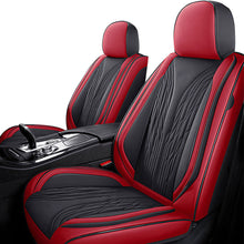 Load image into Gallery viewer, Full Coverage Black Leather Car Seat Cover Mechanical Standard Style, Automotive Vehicle Cushion Universal Fit