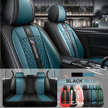 Load image into Gallery viewer, Full Coverage Black Leather Car Seat Cover Street Standard Style, Automotive Vehicle Cushion Universal Fit