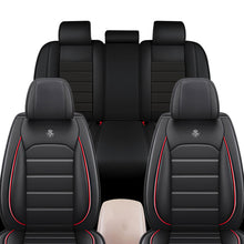 Load image into Gallery viewer, Full Coverage Black Leather Car Seat Cover Sports’ Standard Style, Automotive Vehicle Cushion Universal Fit