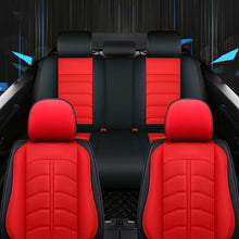 Load image into Gallery viewer, Full Coverage Black Leather Car Seat Cover Light Standard Style, Automotive Vehicle Cushion Universal Fit