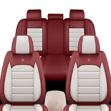 Load image into Gallery viewer, Full Coverage Black Leather Car Seat Cover Sports’ Standard Style, Automotive Vehicle Cushion Universal Fit
