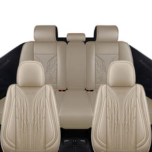 Load image into Gallery viewer, Full Coverage Black Leather Car Seat Cover Mechanical Standard Style, Automotive Vehicle Cushion Universal Fit