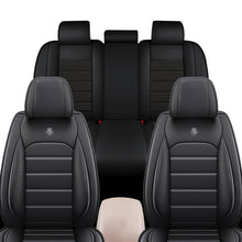 Load image into Gallery viewer, Full Coverage Black Leather Car Seat Cover Sports’ Standard Style, Automotive Vehicle Cushion Universal Fit