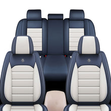 Load image into Gallery viewer, Full Coverage Black Leather Car Seat Cover Sports’ Standard Style, Automotive Vehicle Cushion Universal Fit