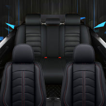 Load image into Gallery viewer, Full Coverage Black Leather Car Seat Cover Light Standard Style, Automotive Vehicle Cushion Universal Fit
