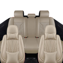 Load image into Gallery viewer, Full Coverage Black Leather Car Seat Cover Mechanical Luxury Style, Automotive Vehicle Cushion Universal Fit