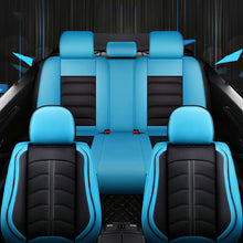 Load image into Gallery viewer, Full Coverage Black Leather Car Seat Cover Light Standard Style, Automotive Vehicle Cushion Universal Fit