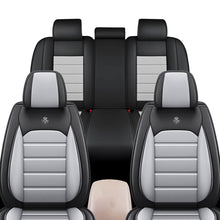 Load image into Gallery viewer, Full Coverage Black Leather Car Seat Cover Sports’ Standard Style, Automotive Vehicle Cushion Universal Fit