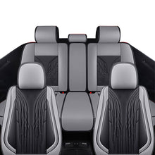 Load image into Gallery viewer, Full Coverage Black Leather Car Seat Cover Mechanical Standard Style, Automotive Vehicle Cushion Universal Fit