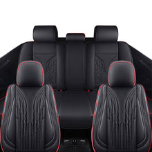 Load image into Gallery viewer, Full Coverage Black Leather Car Seat Cover Mechanical Standard Style, Automotive Vehicle Cushion Universal Fit