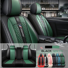 Load image into Gallery viewer, Full Coverage Black Leather Car Seat Cover Street Standard Style, Automotive Vehicle Cushion Universal Fit