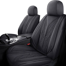 Load image into Gallery viewer, Full Coverage Black Leather Car Seat Cover Mechanical Standard Style, Automotive Vehicle Cushion Universal Fit