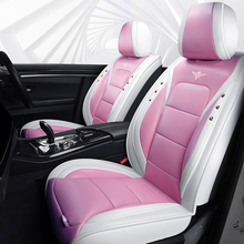 Load image into Gallery viewer, Full Coverage Black Leather Car Seat Cover Street Standard Style, Automotive Vehicle Cushion Universal Fit