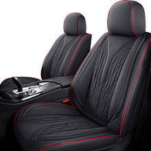 Load image into Gallery viewer, Full Coverage Black Leather Car Seat Cover Mechanical Standard Style, Automotive Vehicle Cushion Universal Fit