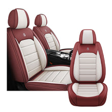 Load image into Gallery viewer, Full Coverage Black Leather Car Seat Cover Sports’ Standard Style, Automotive Vehicle Cushion Universal Fit