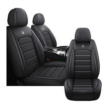 Load image into Gallery viewer, Full Coverage Black Leather Car Seat Cover Sports’ Standard Style, Automotive Vehicle Cushion Universal Fit