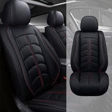 Load image into Gallery viewer, Full Coverage Black Leather Car Seat Cover Light Standard Style, Automotive Vehicle Cushion Universal Fit