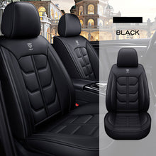 Load image into Gallery viewer, Full Coverage Black Leather Car Seat Cover Light Standard Style, Automotive Vehicle Cushion Universal Fit