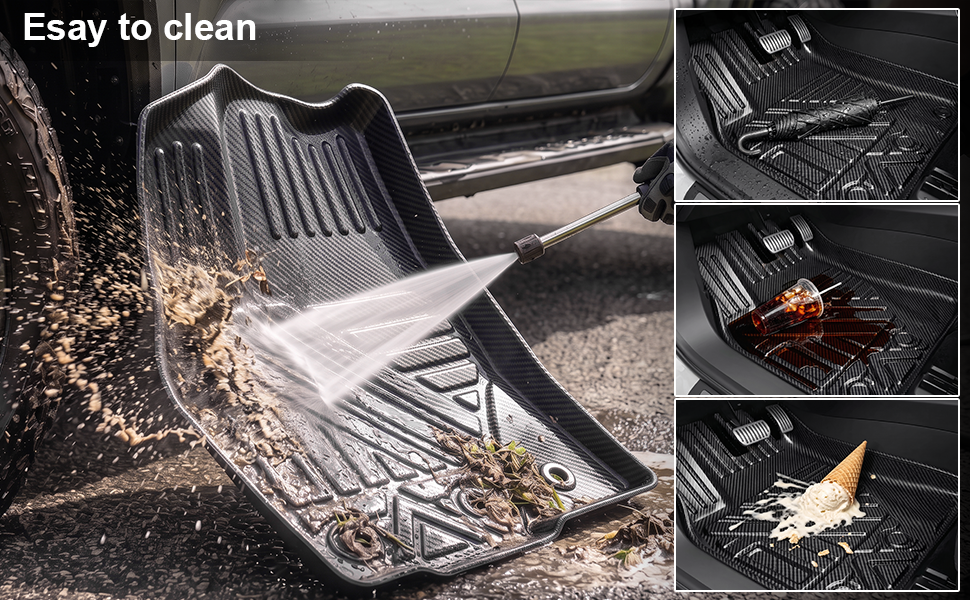 Heavy‑Duty Waterproof Car Floor Mats, All‑Weather Anti‑Slip Auto Floor Liners for SUV Sedan Truck