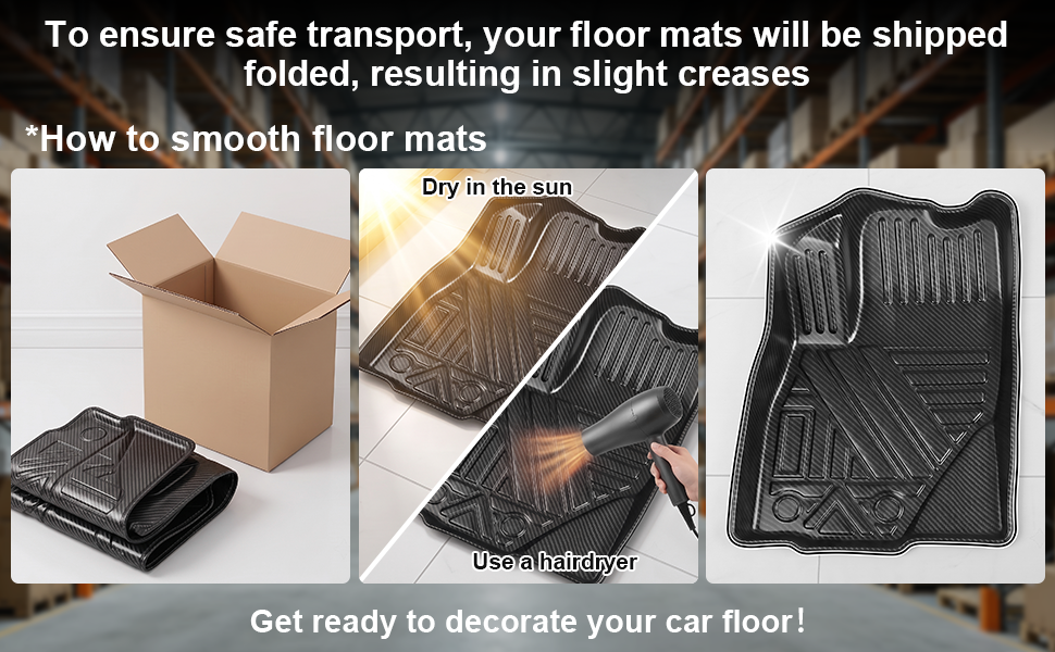 Heavy‑Duty Waterproof Car Floor Mats, All‑Weather Anti‑Slip Auto Floor Liners for SUV Sedan Truck