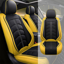 Load image into Gallery viewer, Full Coverage Black Leather Car Seat Cover Light Standard Style, Automotive Vehicle Cushion Universal Fit