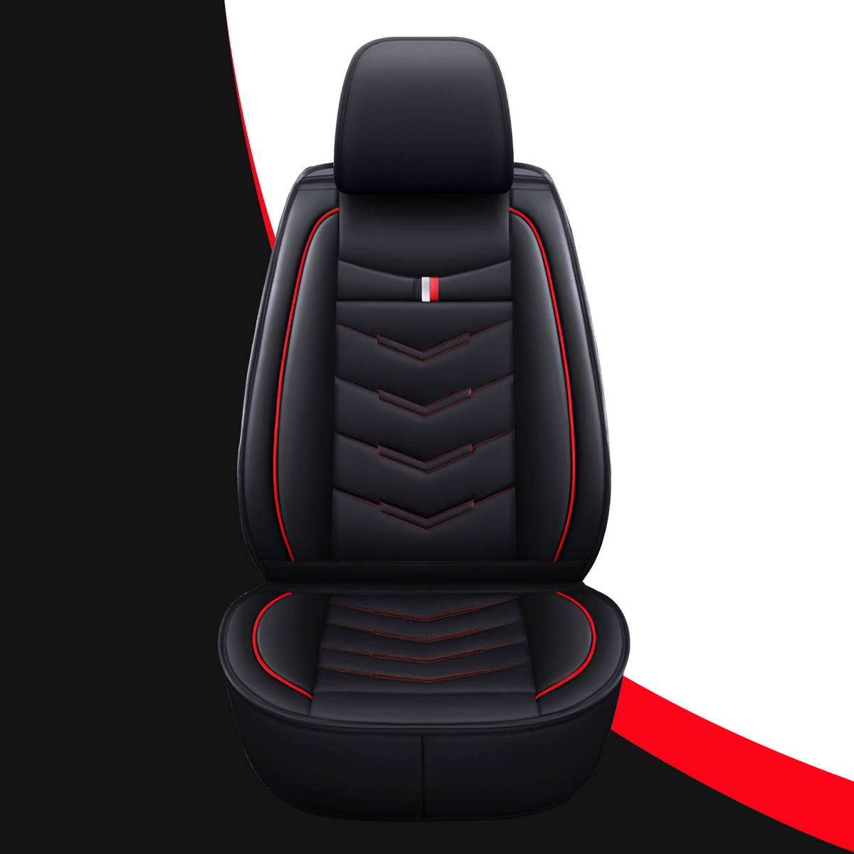 Acura RDX 2007-2026 Seat Covers - Black Red - 2 Seat Standard - Color Swatch